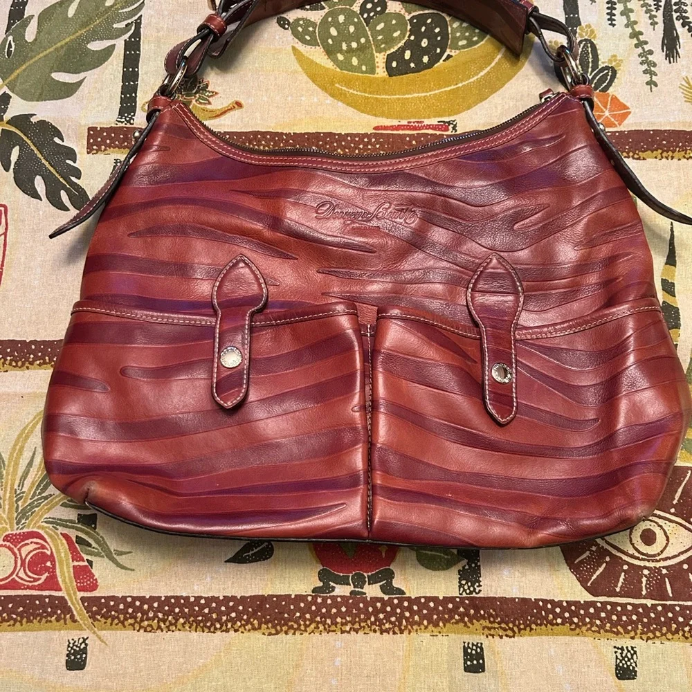 Dooney & Bourke Florentine Zebra Hobo Bag. - Picture 1 of 10